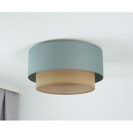 Duolla - Plafonsko svetlo BOHO 1xE27/15W/230V prečnik 45 cm zeleno/smeđe