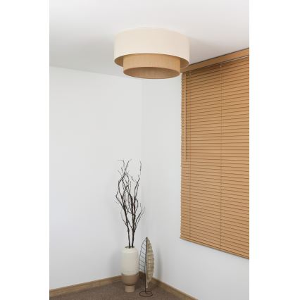 Duolla - Plafonsko svetlo BOHO 3xE27/15W/230V, prečnik 60 cm, krem/bež