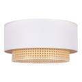 Duolla - Plafonsko svetlo BOHO 3xE27/15W/230V Ø 60 cm krem/ratan