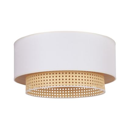Duolla - Plafonsko svetlo BOHO 3xE27/15W/230V Ø 60 cm krem/ratan