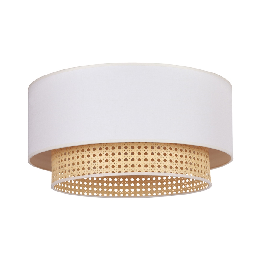 Duolla - Plafonsko svetlo BOHO 3xE27/15W/230V Ø 60 cm krem/ratan