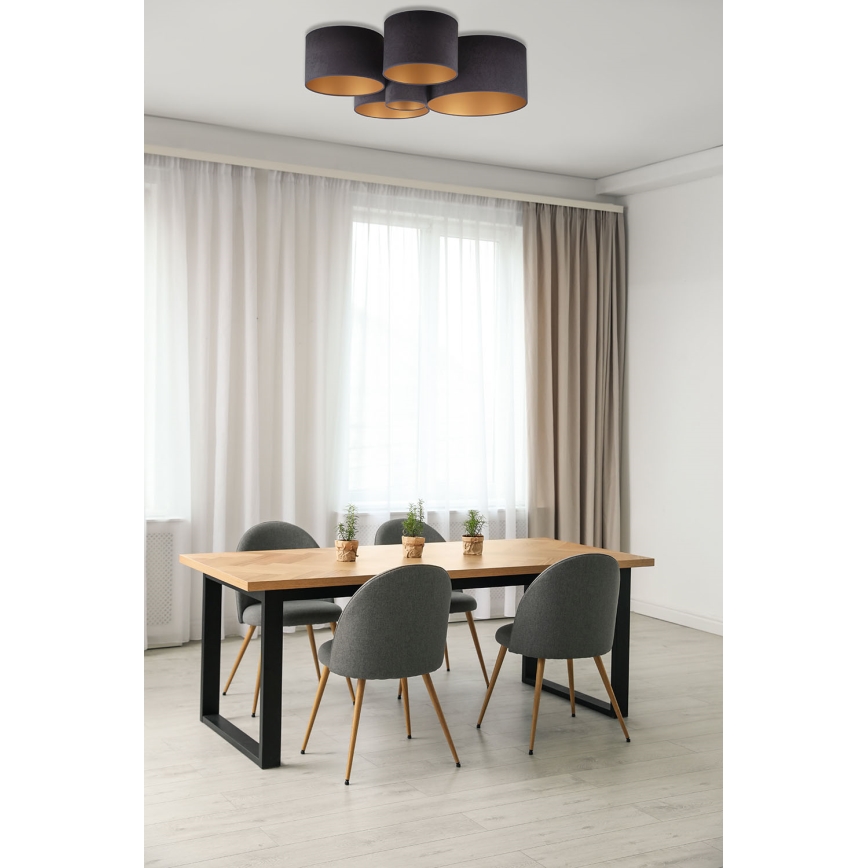 Duolla - Plafonsko svetlo ROLLER PENTO 5xE27/60W/230V antracit