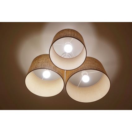 Duolla - Plafonsko svetlo ROLLER TRIO 3xE27/60W/230V bež