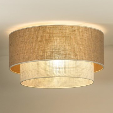 Duolla - Plafonsko svetlo YUTE BOHO 3xE27/15W/230V prečnika 60 cm braon/krem