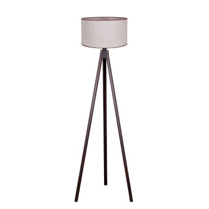 Duolla - Podna lampa 1xE27/60W/230V prečnik 44 cm bež/wenge