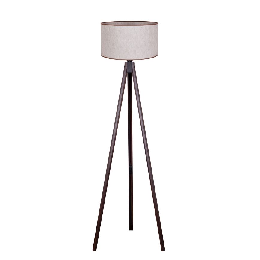 Duolla - Podna lampa 1xE27/60W/230V prečnik 44 cm bež/wenge