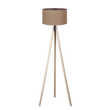 Duolla - Podna lampa 1xE27/60W/230V prečnik 44 cm braon/bež