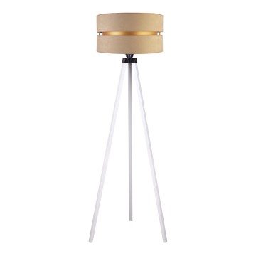 Duolla - Podna lampa DUO 1xE27/60W/230V prečnik 44 cm bež/bela