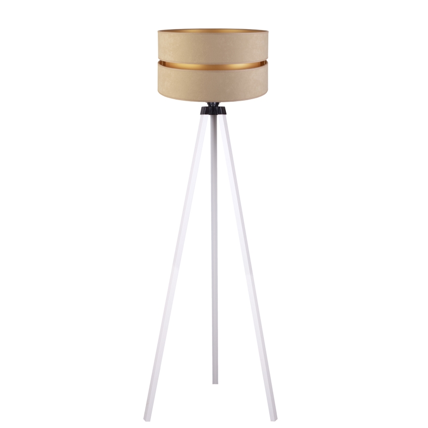 Duolla - Podna lampa DUO 1xE27/60W/230V prečnik 44 cm bež/bela