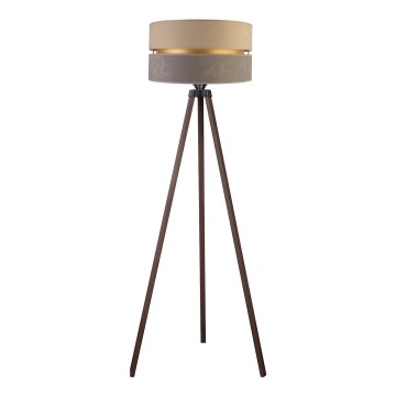 Duolla - Podna lampa DUO 1xE27/60W/230V prečnik 44 cm bež/siva/smeđa