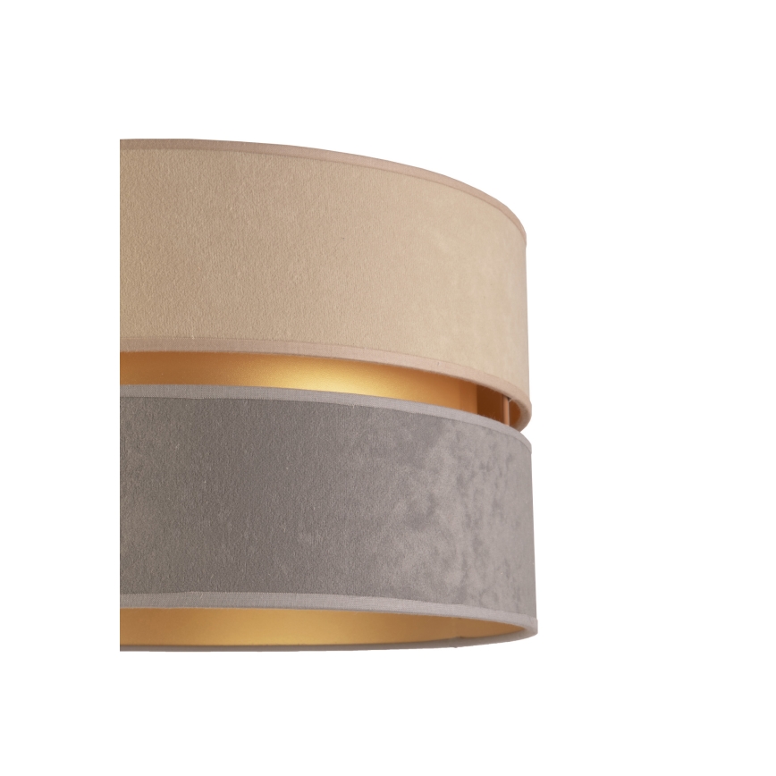 Duolla - Podna lampa DUO 1xE27/60W/230V prečnik 44 cm bež/siva/smeđa