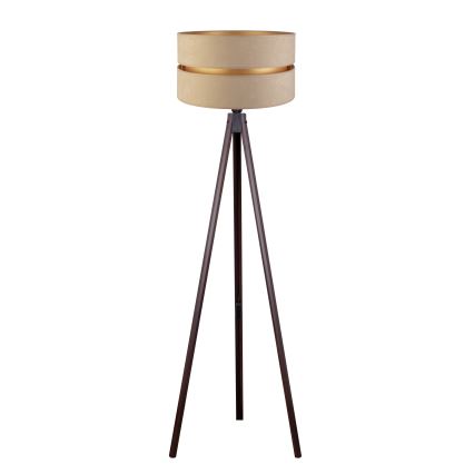 Duolla - Podna lampa DUO 1xE27/60W/230V, prečnik 44 cm, bež/venge