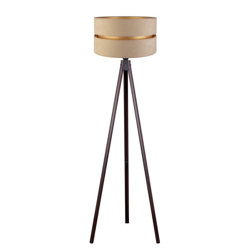 Duolla - Podna lampa DUO 1xE27/60W/230V, prečnik 44 cm, bež/venge