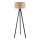 Duolla - Podna lampa DUO 1xE27/60W/230V, prečnik 44 cm, bež/wenge