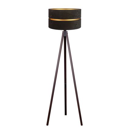 Duolla - Podna lampa DUO 1xE27/60W/230V prečnik 44 cm crna/wenge