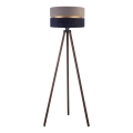 Duolla - Podna lampa DUO 1xE27/60W/230V prečnik 44 cm siva/plava/braon