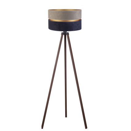 Duolla - Podna lampa DUO 1xE27/60W/230V prečnik 44 cm siva/plava/braon