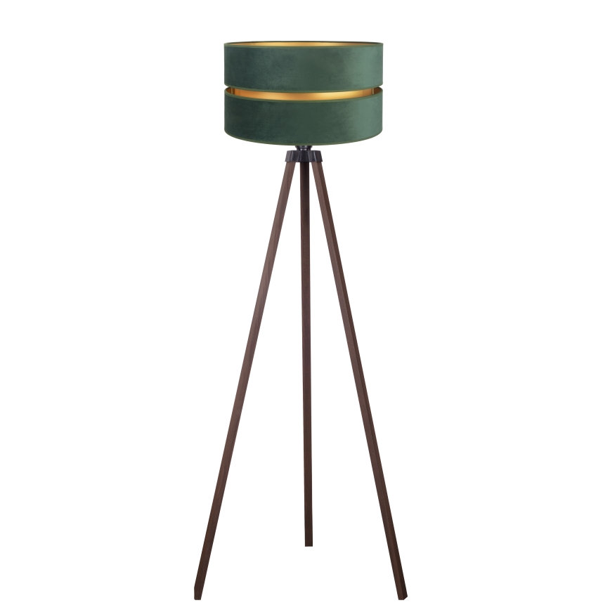 Duolla - Podna lampa DUO 1xE27/60W/230V, prečnik 44 cm, zelena/braon
