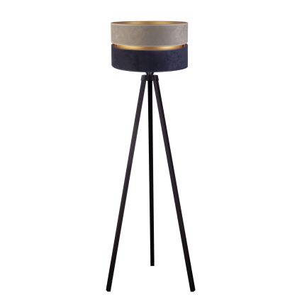 Duolla - Podna lampa DUO 1xE27/60W/230V prečnika 44 cm siva/plava/wenge