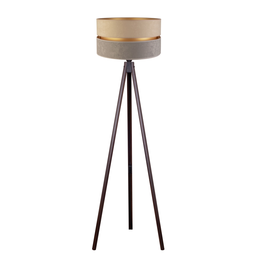 Duolla - Podna lampa DUO 1xE27/60W/230V Ø 44 cm bež/siva/venge