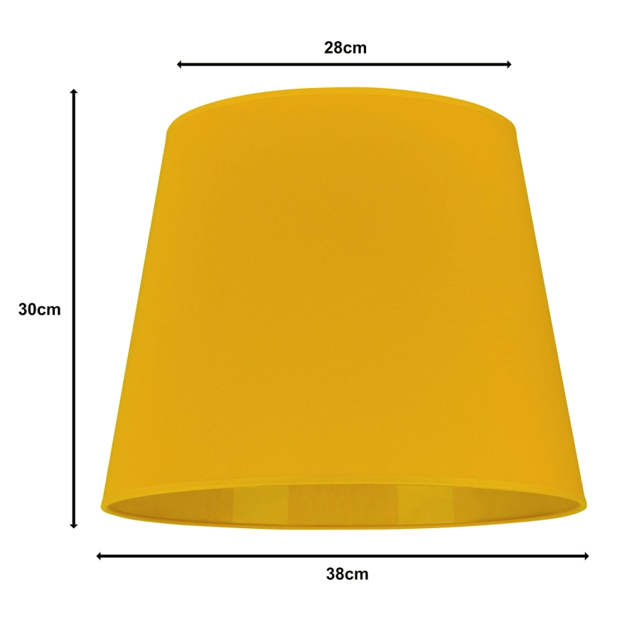 Duolla - Prigušiva za stojeću lampu CLASSIC L E27, prečnika 38 cm, žuta