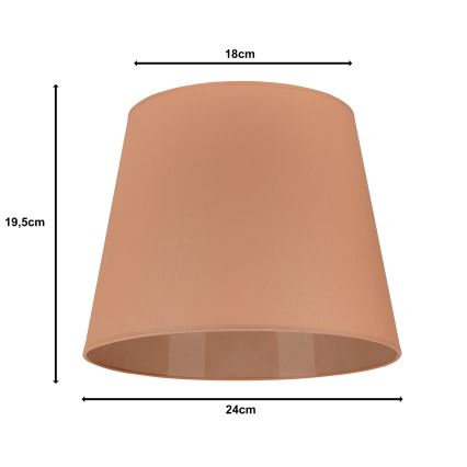 Duolla - prigušiva za stolnu lampu CLASSIC M E27 prečnika 24 cm, braon