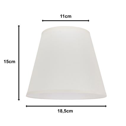 Duolla - prigušiva za stolnu lampu SOFIA XS E14, prečnik 18,5 cm, krem boja