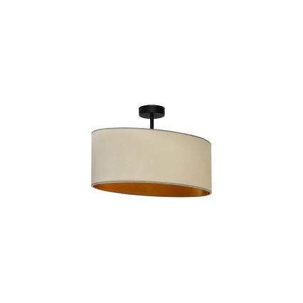 Duolla - Prislonjeni luster OVAL VEGAN 1xE27/15W/230V bež
