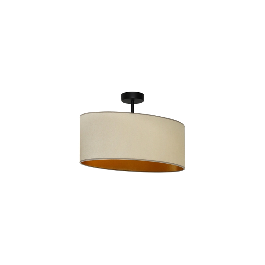 Duolla - Prislonjeni luster OVAL VEGAN 1xE27/15W/230V bež