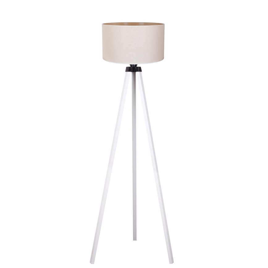 Duolla - stojeća lampa 1xE27/60W/230V prečnik 44 cm krem/bela