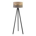 Duolla - Stojeća lampa DUO 1xE27/60W/230V prečnik 44 cm bež/siva/wenge