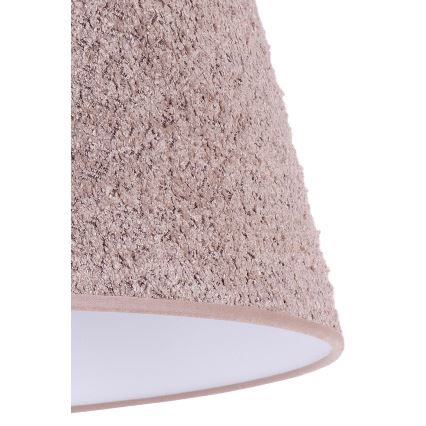 Duolla - Stolna lampa BOUCLE 1xE27/15W/230V prečnik 28 cm braon/drvo