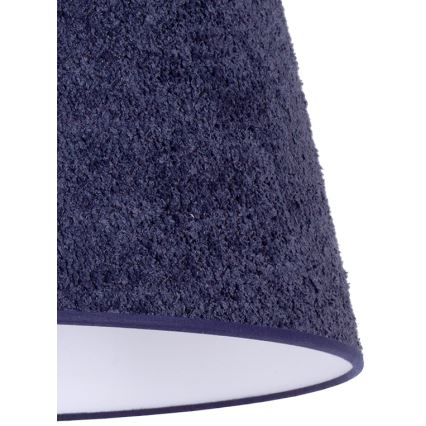 Duolla - Stona lampa BOUCLE 1xE27/15W/230V, prečnik 28 cm, plava/drvo