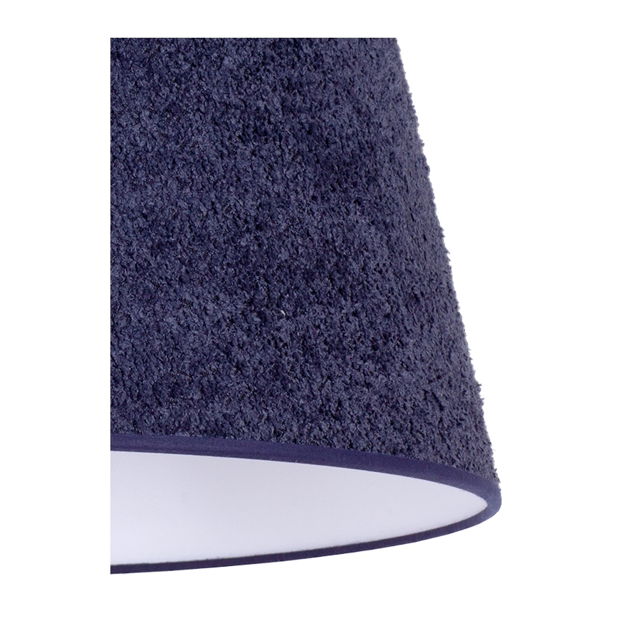 Duolla - Stona lampa BOUCLE 1xE27/15W/230V, prečnik 28 cm, plava/drvo