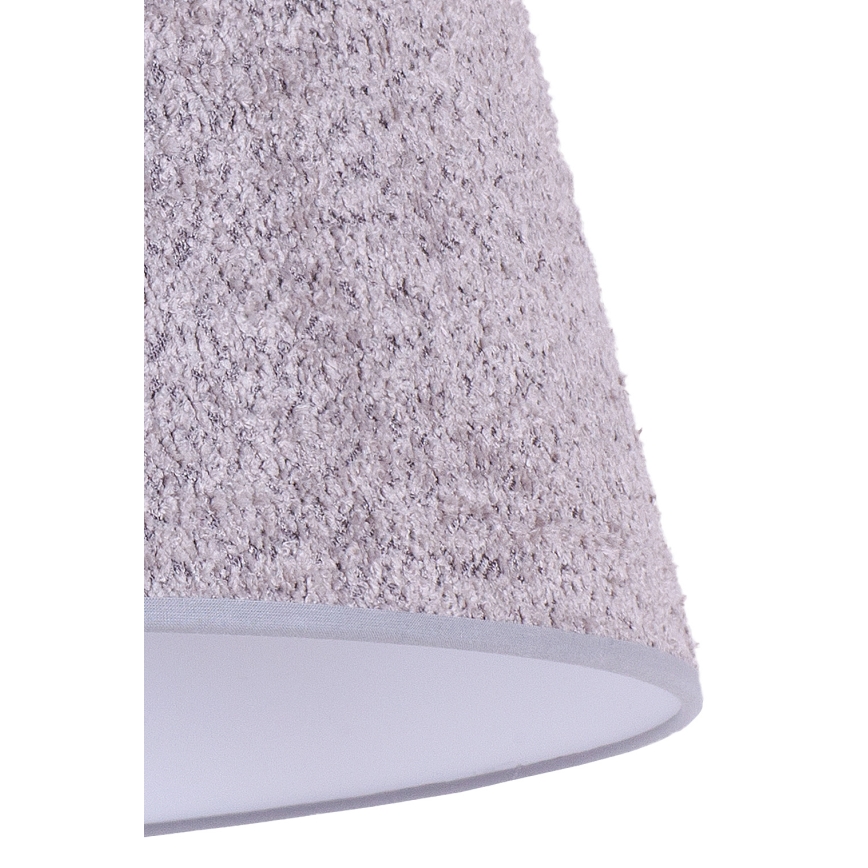 Duolla - Stona lampa BOUCLE 1xE27/15W/230V Ø 28 cm siva/drvo