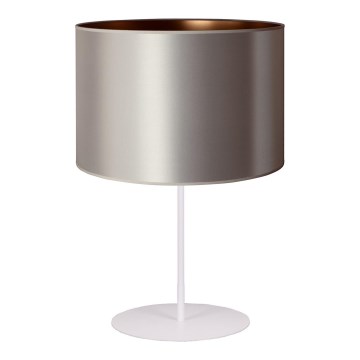 Duolla - Stona lampa CANNES 1xE14/15W/230V prečnik 20 cm srebrna/bakarna/bela