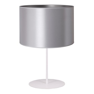 Duolla - Stona lampa CANNES 1xE14/15W/230V prečnik 20 cm srebrna/bela