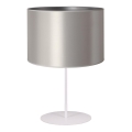Duolla - Stona lampa CANNES 1xE14/15W/230V prečnik 20 cm srebrna/bela