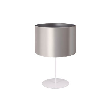 Duolla - Stona lampa CANNES 1xE14/15W/230V prečnik 20 cm srebrna/bela