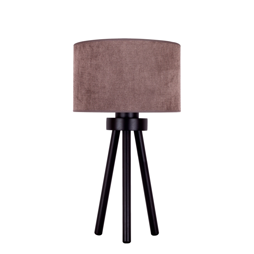 Duolla - Stona lampa LYON 1xE27/15W/230V prečnik 30 cm braon