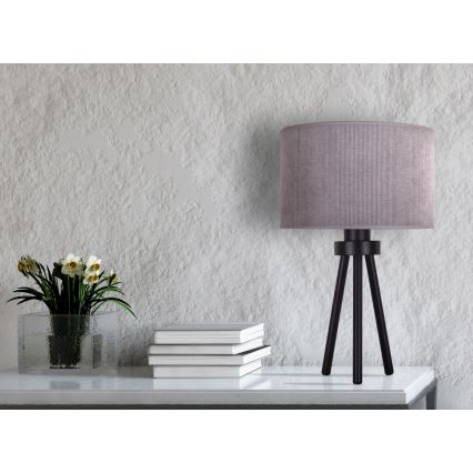 Duolla - Stona lampa LYON 1xE27/15W/230V prečnik 30 cm siva
