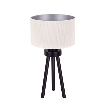 Duolla - Stona lampa LYON 1xE27/15W/230V Ø 30 cm krem