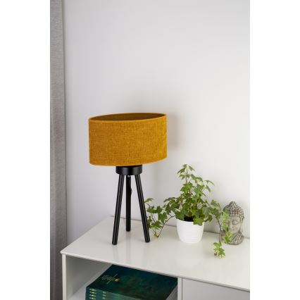 Duolla - Stona lampa OVAL 1xE27/15W/230V prečnik 30 cm braon