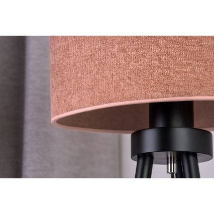 Duolla - Stona lampa OVAL 1xE27/15W/230V, prečnik 30 cm, ružičasta