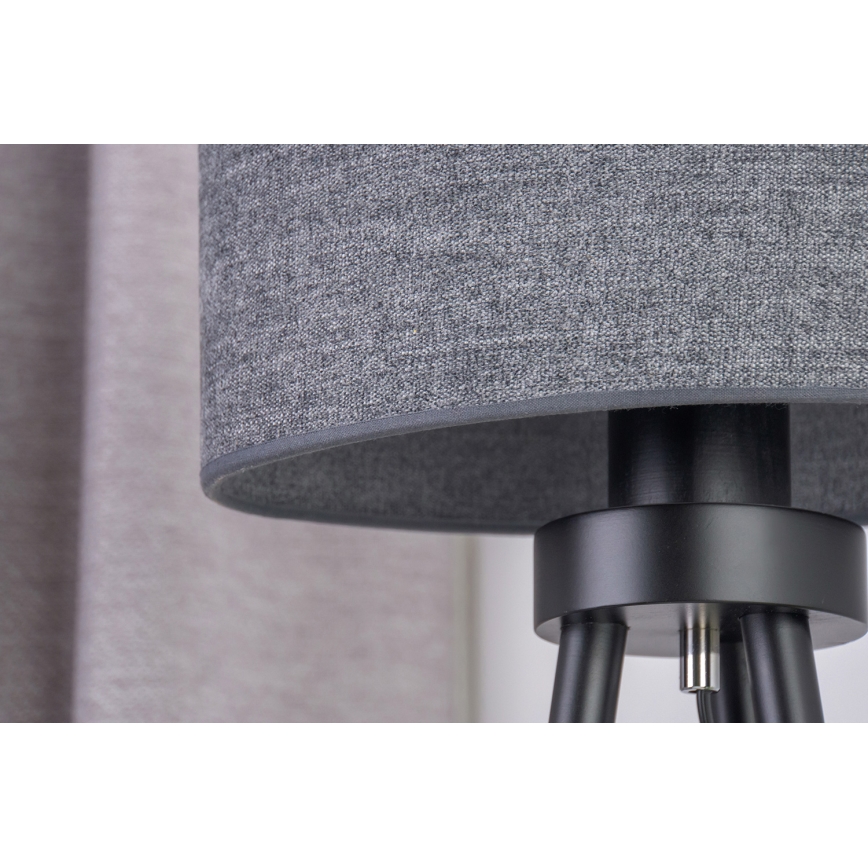 Duolla - Stona lampa OVAL 1xE27/15W/230V prečnik 30 cm siva