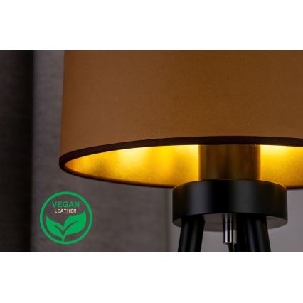 Duolla - Stona lampa OVAL VEGAN 1xE27/15W/230V prečnik 30 cm braon