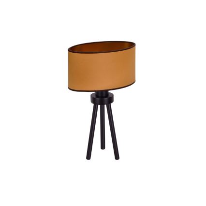 Duolla - Stona lampa OVAL VEGAN 1xE27/15W/230V prečnik 30 cm braon