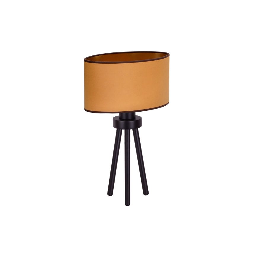 Duolla - Stona lampa OVAL VEGAN 1xE27/15W/230V prečnik 30 cm braon