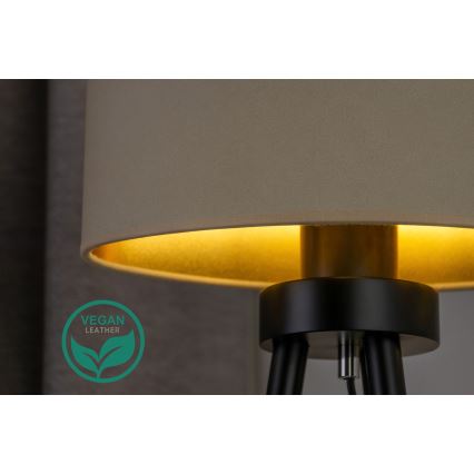 Duolla - Stona lampa OVAL VEGAN 1xE27/15W/230V prečnik 30 cm krem boja