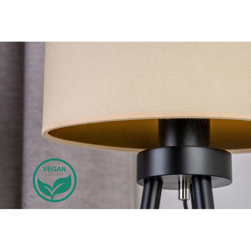 Duolla - Stona lampa OVAL VEGAN 1xE27/15W/230V prečnik 30 cm krem boja